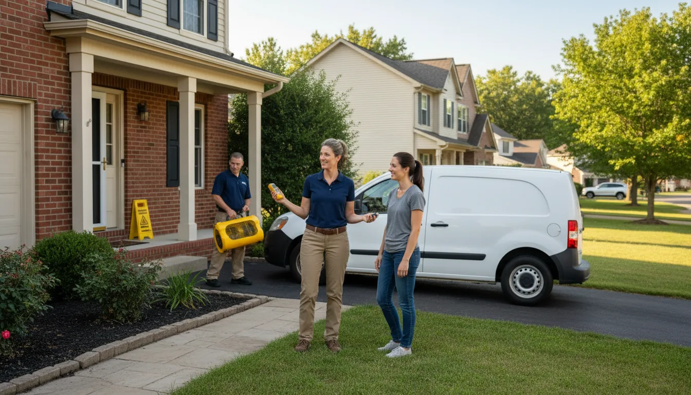Residential water damage restoration in Columbus, MT